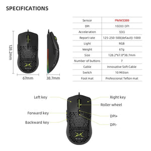 Professional 16000 DPI RGB Gaming Mouse