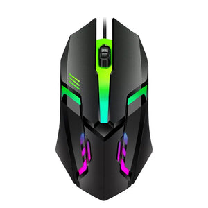 1 PC ITLY M01 Sports LED Luminous Backlit USB Wired Gaming Mouse for