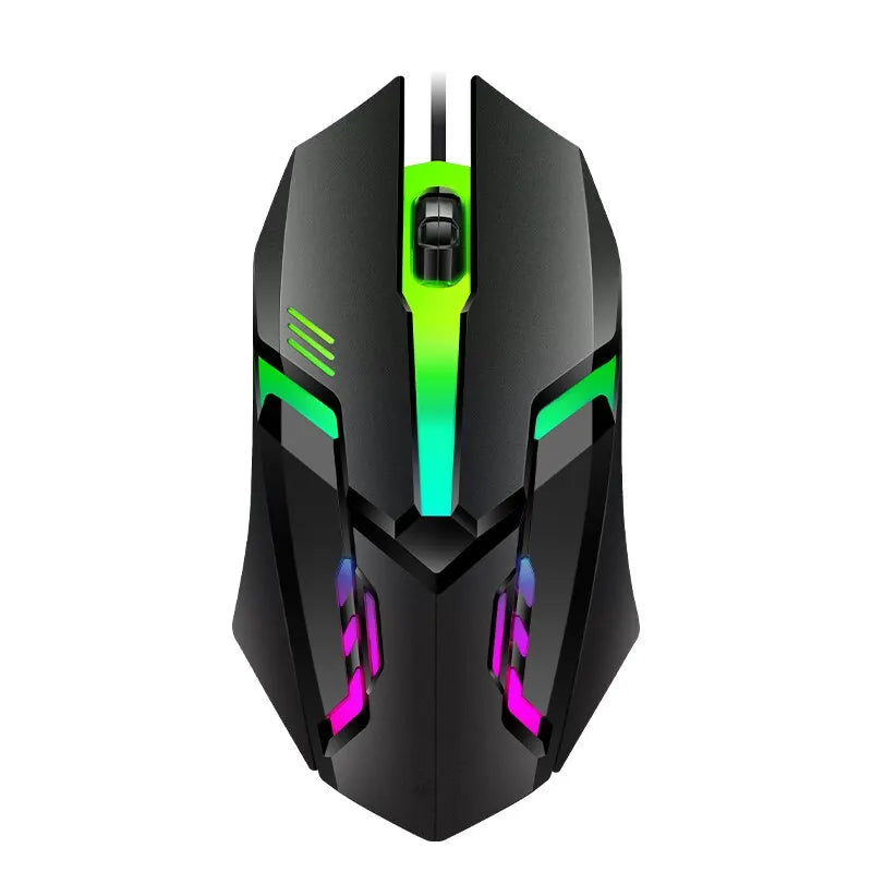 1 PC ITLY M01 Sports LED Luminous Backlit USB Wired Gaming Mouse for