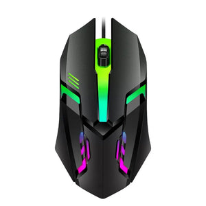 1 PC ITLY M01 Sports LED Luminous Backlit USB Wired Gaming Mouse for