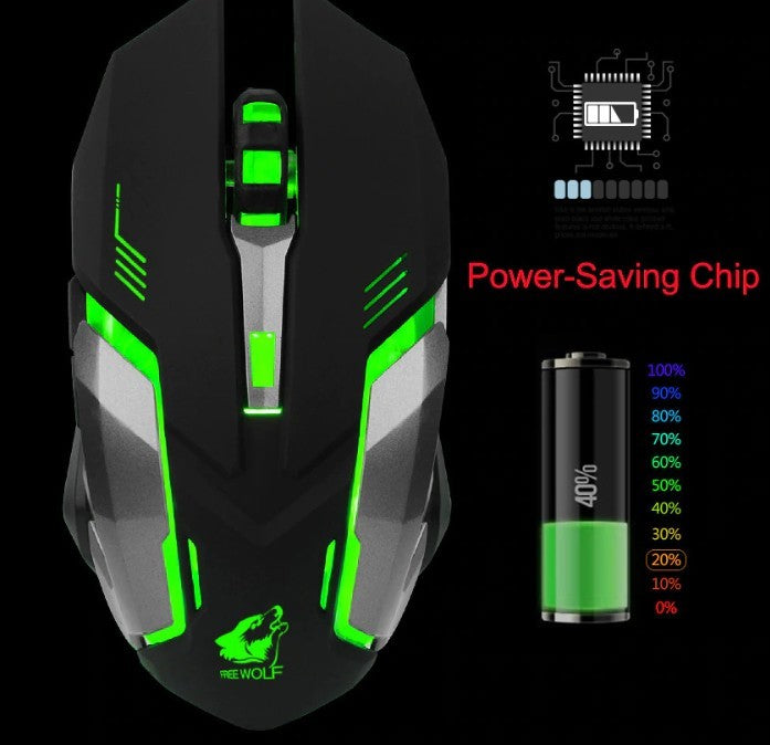 Ninja Stealth 7 Wireless Silent LED Gaming Mouse