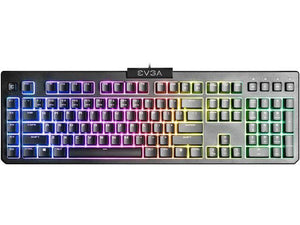 Keyboard, RGB Backlit LED, 5 Programmable Macro Keys, Dedicated Media Keys, Water Resistant