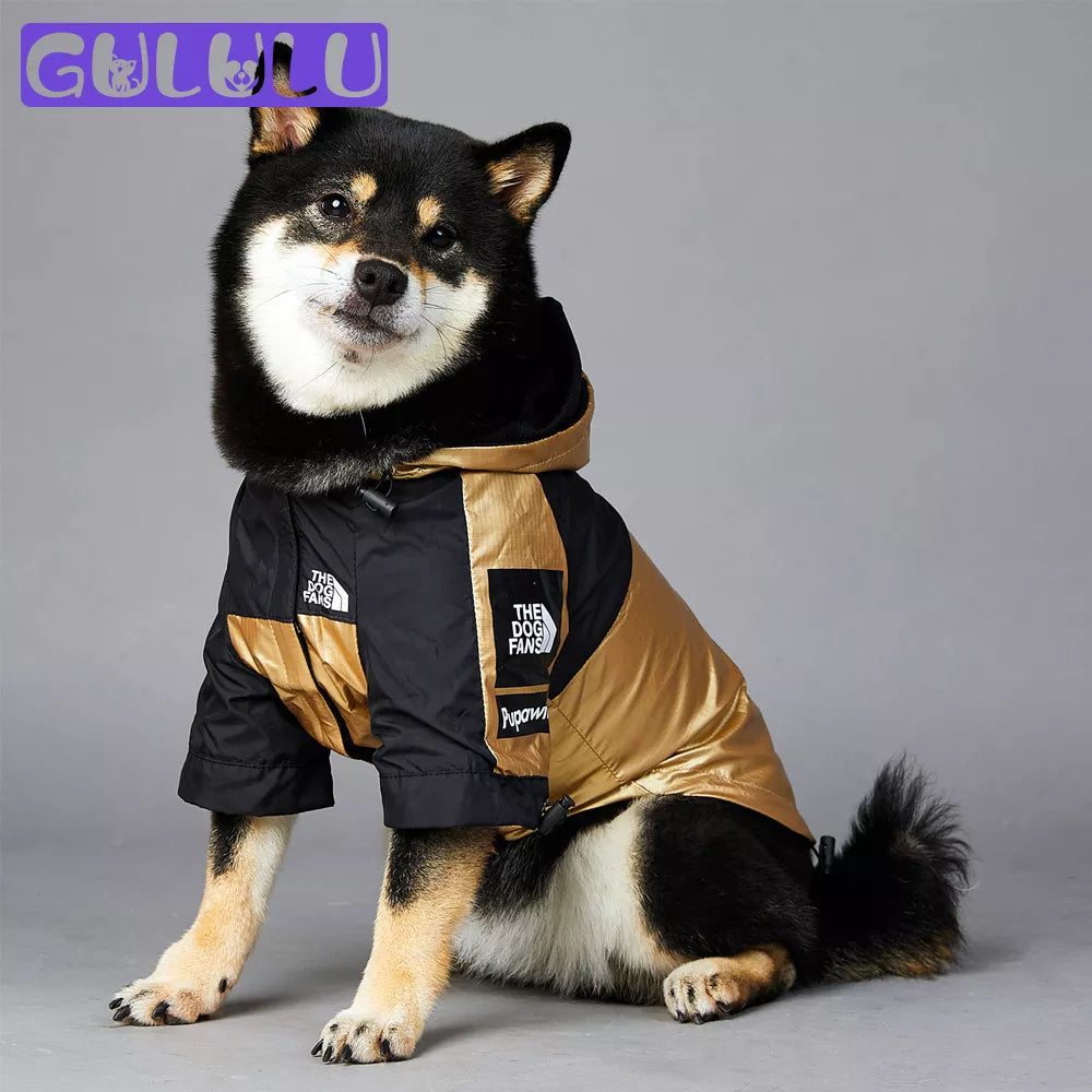 Luxury Pet Dog Jacket Raincoat for Small Medium Large Dogs Waterproof Coat Puppy Clothes French Bulldog Clothing ropa para perro